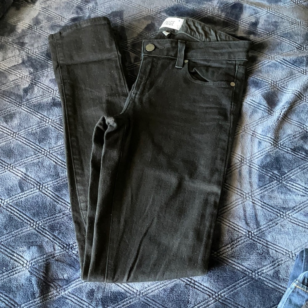 Paige Skyline Skinny Black Jeans